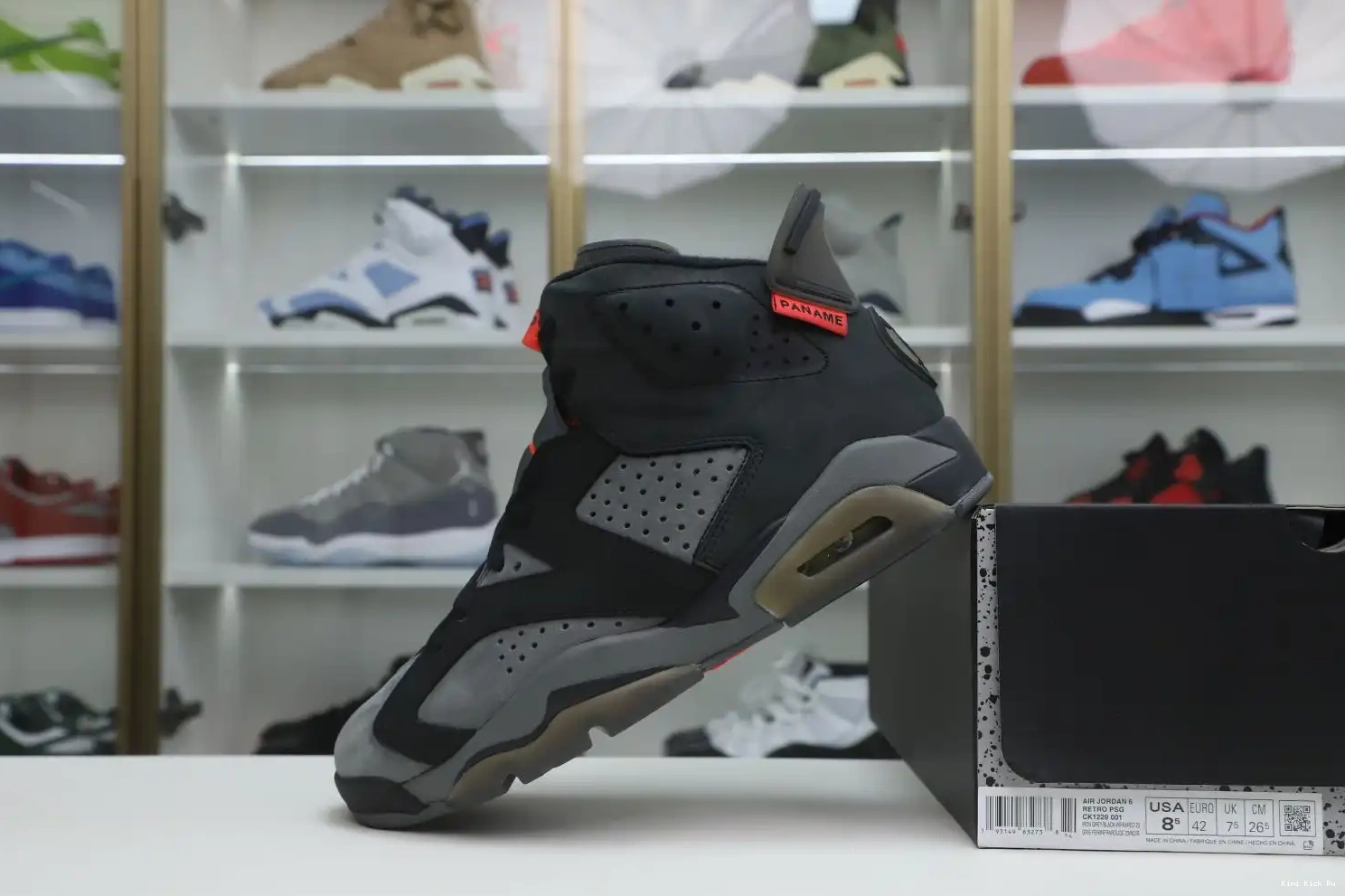 RETRO Kimikick 'IRON 6 SAINT-GERMAIN JORDAN AIR X GREY' PARIS 0412